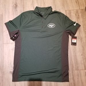 Large Nike Jets Dri-Fit Polo. New with tags